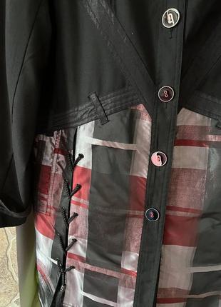 Довга куртка на підкладці, франція батального розміру3 фото