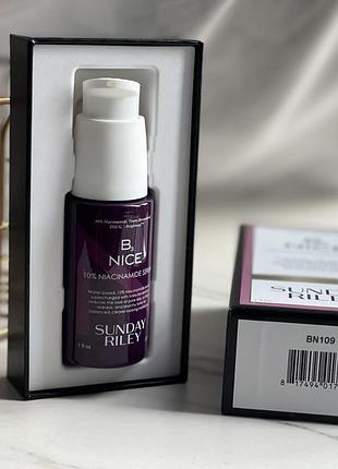 Сыворотка с ниацинамидом sunday riley b3 nice 10% niacinamide serum