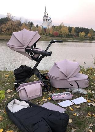 Stokke xplory brushed lilac как новая с документами и коробками3 фото