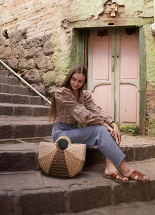 Женская плетеная сумка  ⁇  Авоська3 фото