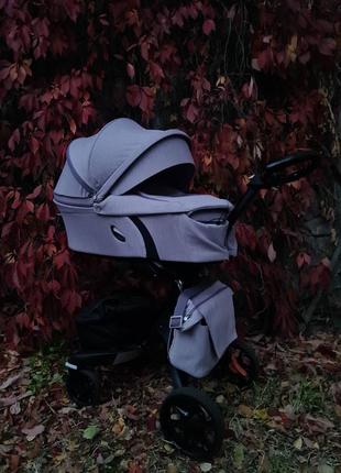 Stokke xplory brushed lilac как новая с документами и коробками10 фото