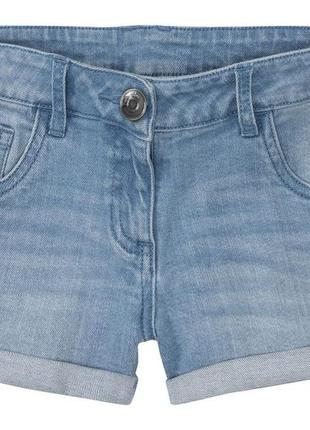 Шорти джинсові для дівчинки pepperts 348607 122 см (6-7 years) блакитний  77262