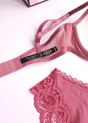 Кружевной комплект белья victoria's secret виктория сикрет оригинал6 фото