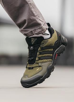 Кросівки для хайкінха adidas terrex swift gore-tex khaki