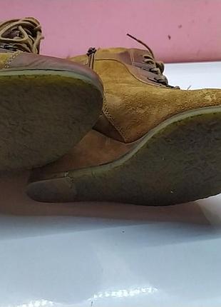 Демисезонные ботинки замшевые4 фото