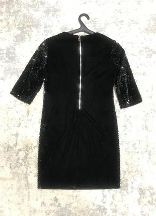Праздничное платье с пайетками женская4 фото