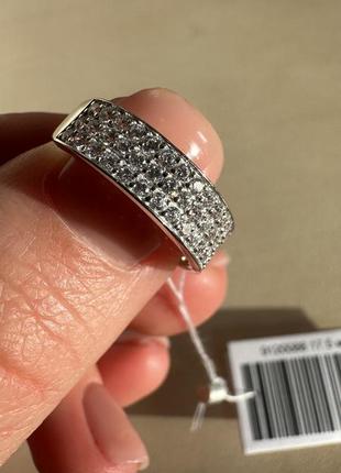 Серебряное кольцо вышиванка 925 проба родовое 17,5 размер