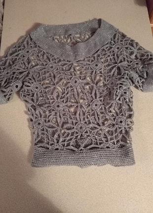 Блуза вязанная