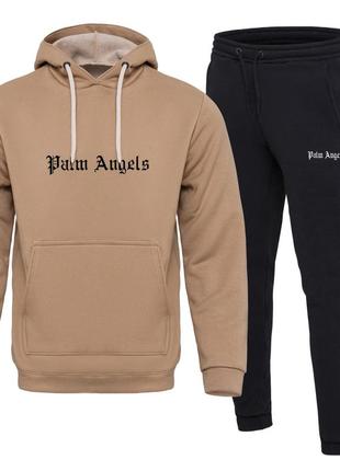 Худі + штани ❄️ зимовий спортивний костюм на флісі palm angels