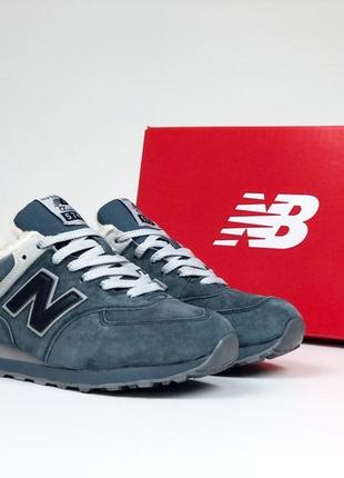 Женские кроссовки с мехом new balance 5744 фото