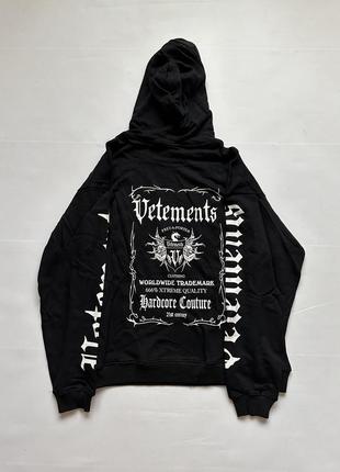 Худи vetements printed m l3 фото