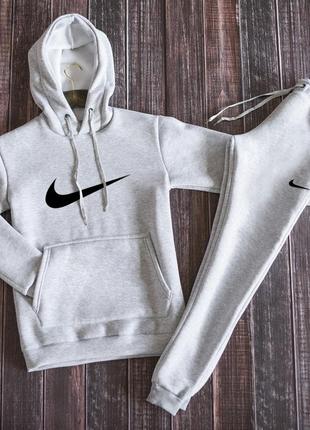 Худи + штаны ❄️ зимний спортивный костюм на флисе nike1 фото