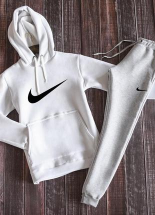 Худі + штани ❄️ зимовий спортивний костюм на флісі nike