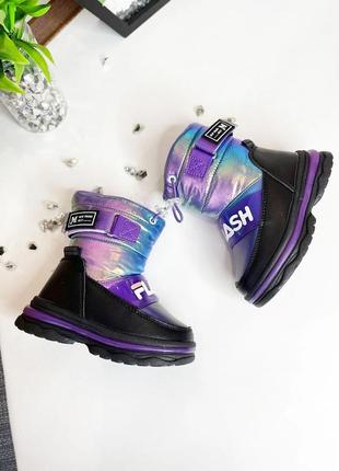 Стильные зимние ботинки для девочек2 фото