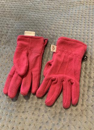 Mckinley перчатки варежки розовые флисовые 6-9 лет