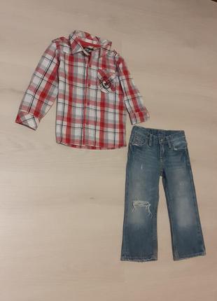 Рубашка и джинсы фирмы polo ralph lauren