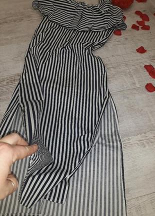 Шикарный сарафан платье  макси в полоску3 фото