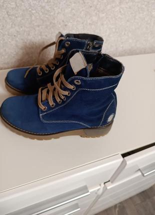 Чобітки жіночі зимові стан ідеальний натуральний замш розмір 39