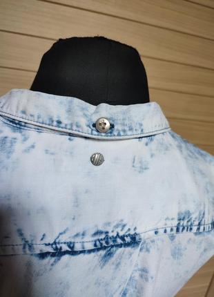 Рубашка блуза под джинс джинсовая khujo ☘️ размер м/42р8 фото
