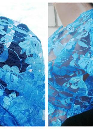 Новое кружевное(гипюровое) платье на запах,4 фото