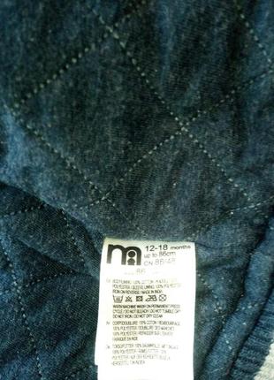 Куртка, кофта бомбер детская mothercare 12-18 мес. рост 86см3 фото