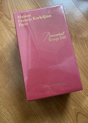 Духи maison francis kurkdjian baccarat rouge 540 extrait de parfum 70 ml.