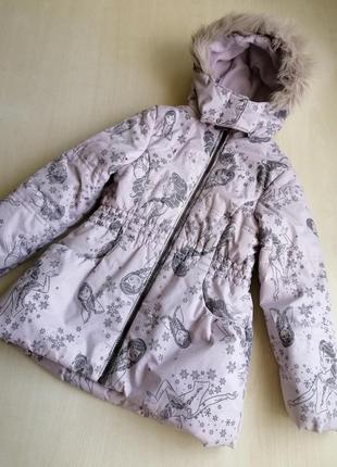 Зимняя куртка эльза, disney, 4-5 лет, 104,110.1 фото