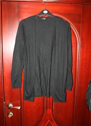 Черный жіночий кардиган, 18 размер от f&f, англия2 фото
