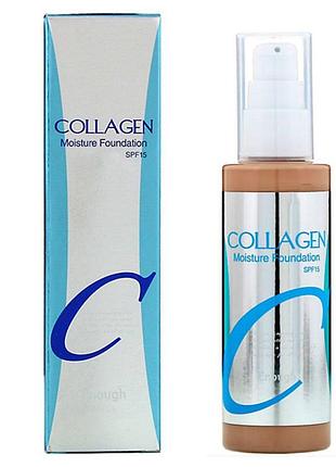 Зволожуючий тональний крем enough collagen moisture spf15, 100 ml
