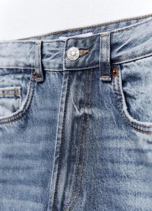Джинсы zara trf high-rise wide-leg jeans, размер 364 фото