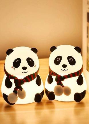 Ночник силиконовый панда