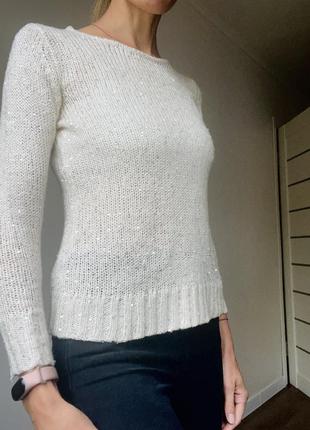 Тоненький свитер с пайетками блестками m &amp;co размер s2 фото