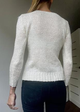 Тоненький свитер с пайетками блестками m &amp;co размер s9 фото