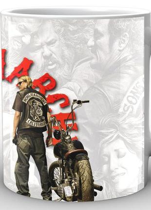 Кухоль geek land білий сини анархії sons of anarchy image sa.002.03