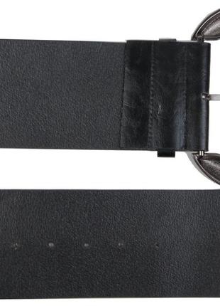 Широкий жіночий корсетний ремінь, корсет з екошкіри 7,5 см doca чорний4 фото