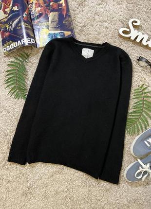 Базовий щільний вовняний пуловер джемпер #1193 фото