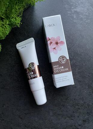 Крем laikou japan sakura eye cream для кожи вокруг глаз с экстрактом сакуры 15 г антивозрастной от мешков