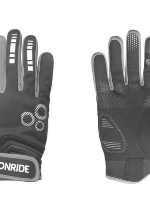 Зимові вітрозахисні рукавички pleasure 20, чорний/сірий, s