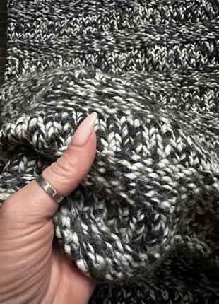 Теплейший вязаный шарф хомут баф3 фото