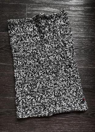 Теплейший вязаный шарф хомут баф2 фото
