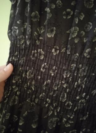 Женское летнее шифоновое платье с подкладкой5 фото