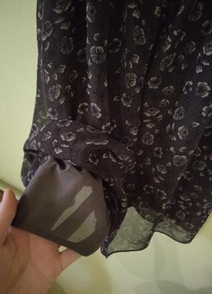 Женское летнее шифоновое платье с подкладкой6 фото