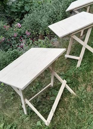 Розкладний стіл квадратний з натурального дерева, ручна робота, зробимо за вашим розмірам