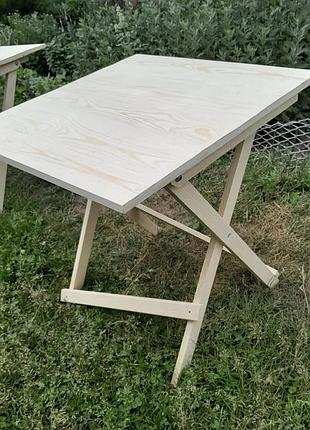 Розкладний стіл квадратний з натурального дерева, ручна робота, зробимо за вашим розмірам