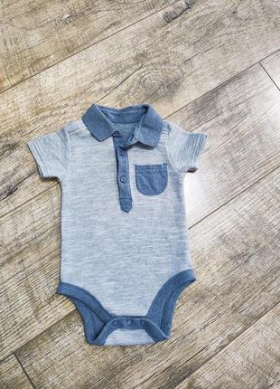 Боди, бодик с коротким рукавом, george, р. 9-12мес., 74-80, длинна 40см