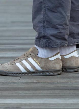 Кроссовки adidas hamburg brown