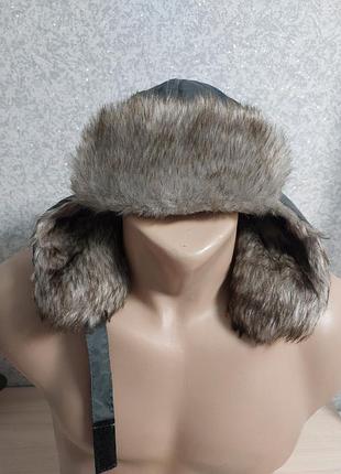 Дитяча шапка вушанка на хлопчика 6-8рок.