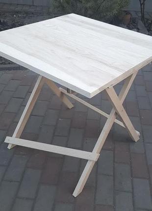 Розкладний стіл квадратний з натурального дерева, ручна робота, зробимо за вашим розмірам