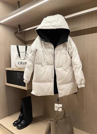 Куртка пуховик двусторонний max mara4 фото