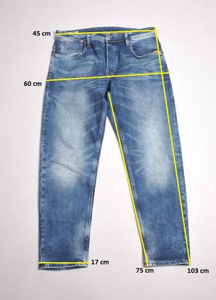 Джинси g-star raw 3911 alum relaxed tapered jeans - 35 x 3210 фото